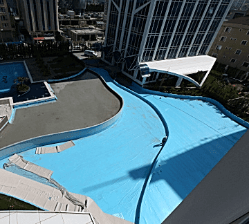 Dap Yapı Maltepe Royal Center Süs Havuzu PVC Yalıtımı